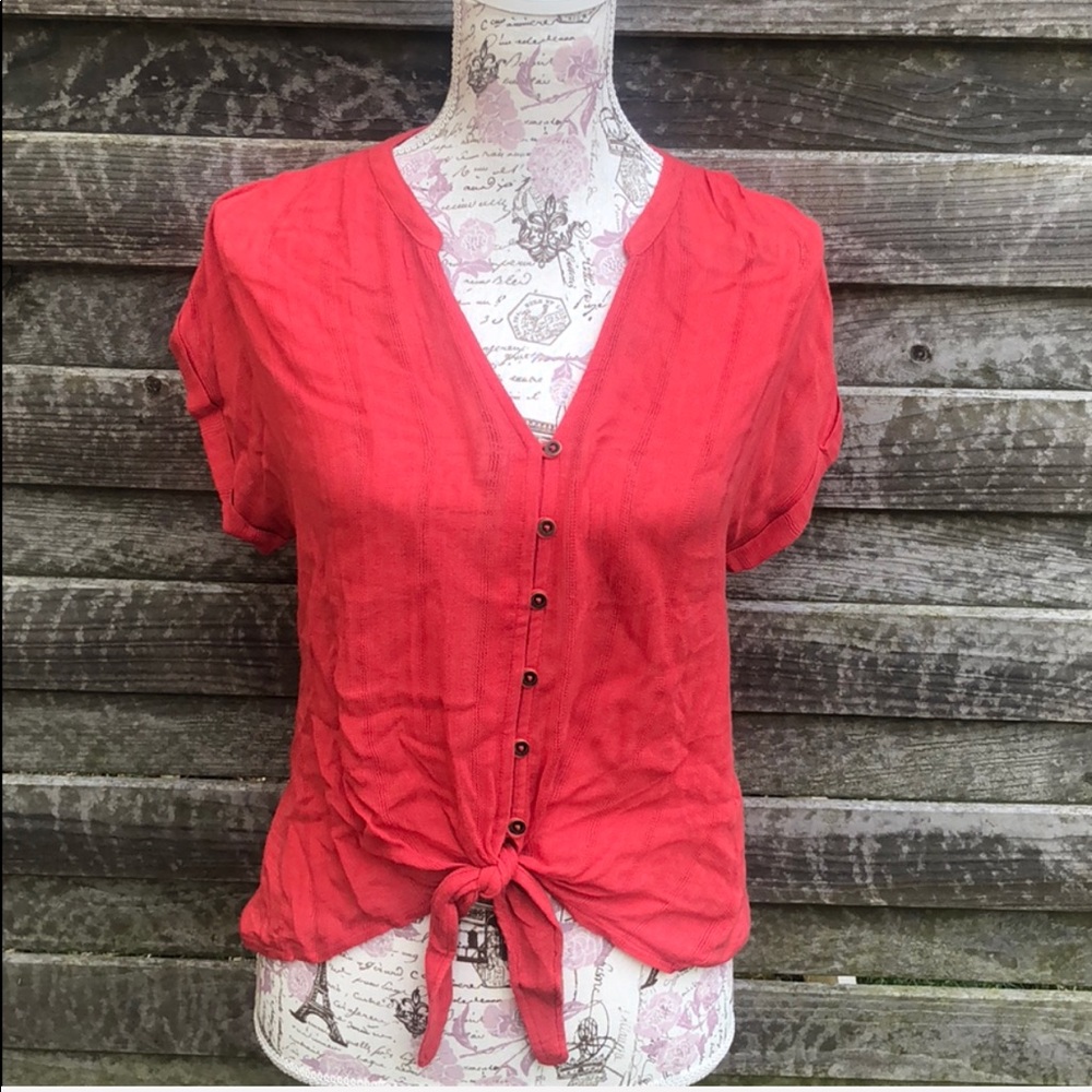 Lucky Brand High-Low Crop Tee